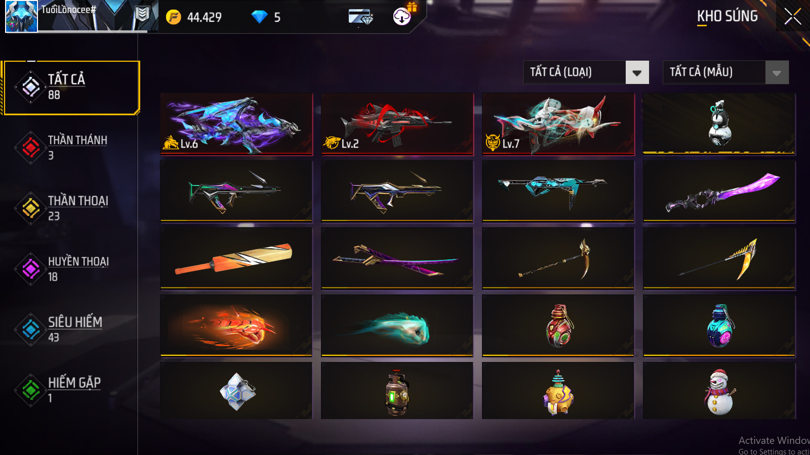 Bán Acc FreeFire Giá Rẻ