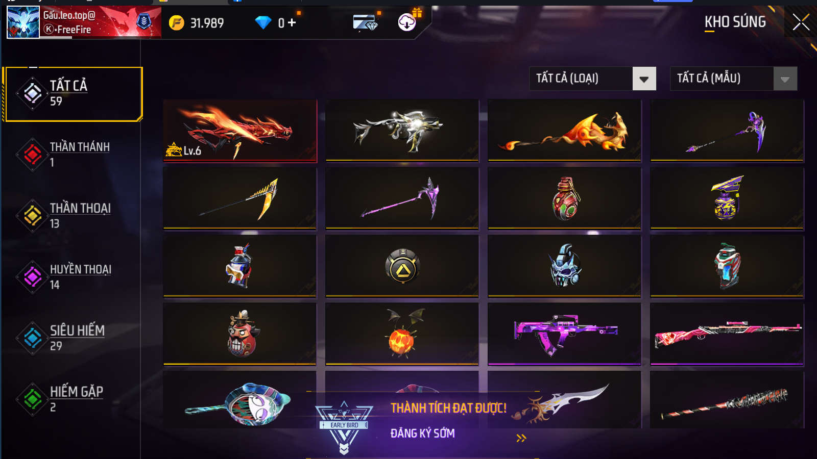 Bán Acc FreeFire Giá Rẻ