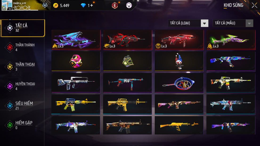 Bán Acc FreeFire Giá Rẻ