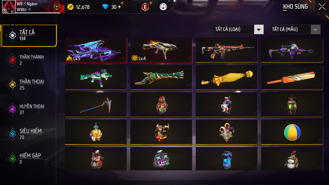 Bán Acc FreeFire Giá Rẻ